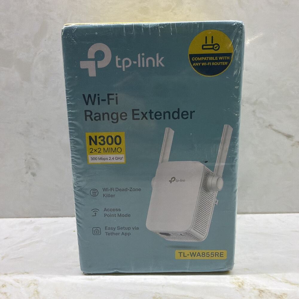 NIB TP-Link N300 WiFi Extender RE105 Single Band WiFi Signal Booster 2.4Ghz (N)